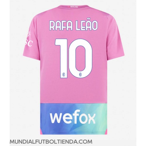 Camiseta AC Milan Rafael Leao #10 Tercera Equipación Replica 2023-24 mangas cortas